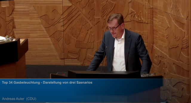 Andreas Auler (CDU) bei seiner rede im Stadtrat