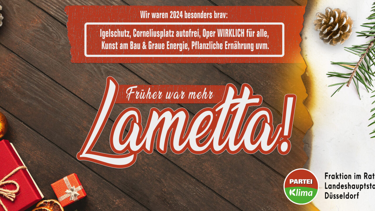 „Früher war mehr Lametta!ˮ
